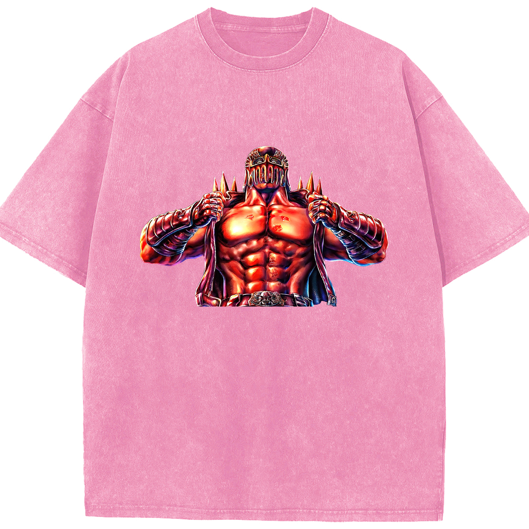 （画像用） 北斗の拳 Fist of the North Star 綿100% ヴィンテージ風 半袖Tシャツ（フロントプリント）